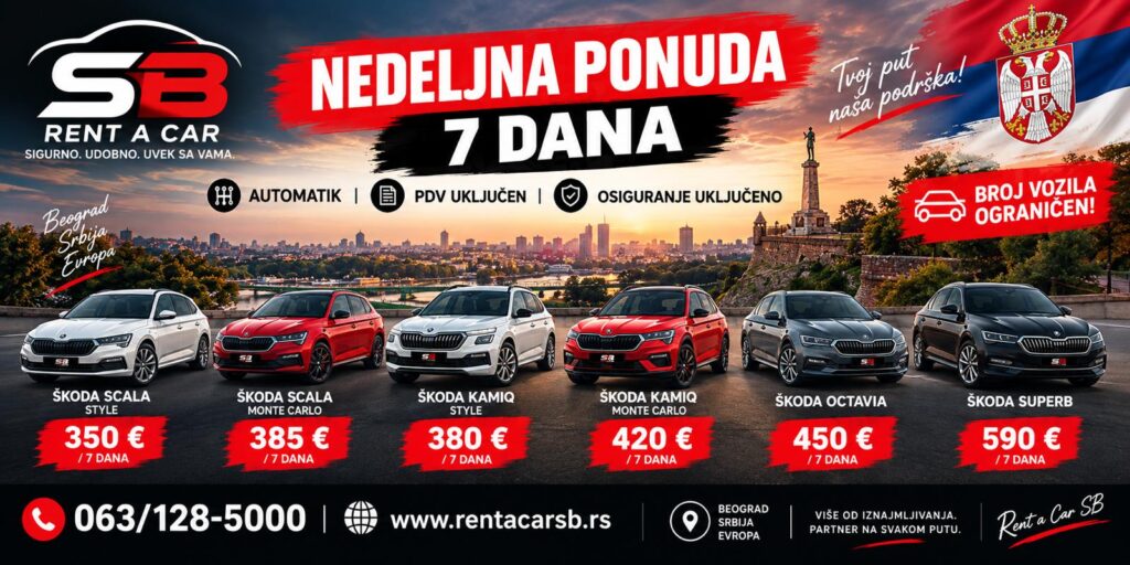 Rent a car SB akcija